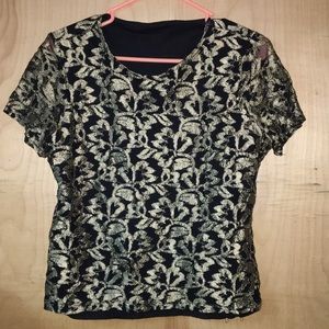 Vintage Lace T shirt blouse
